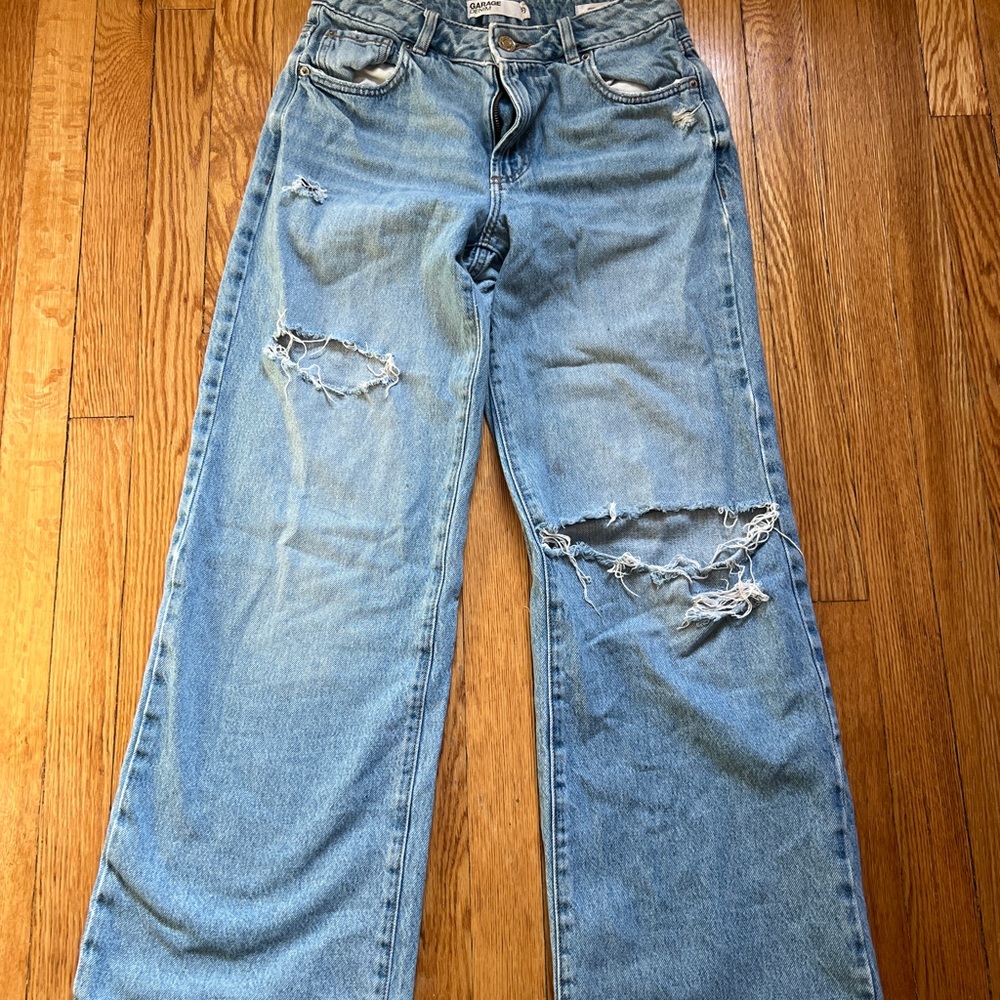 Garage Denim Distressed Blue Women's Jeans